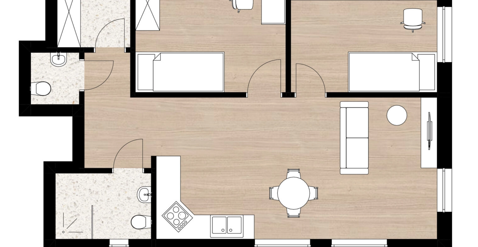 Mieszkanie 60 m² z ogrodem I Kraśnica k. Goliny