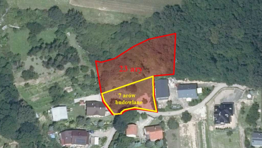 Działka budowlana 23a - Rybna, gm. Czernichów