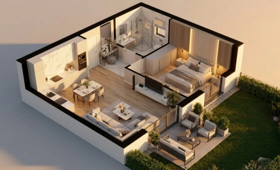 Komfortowe 2pok. 36m² z Ogródkiem 50 m² Gotowe!