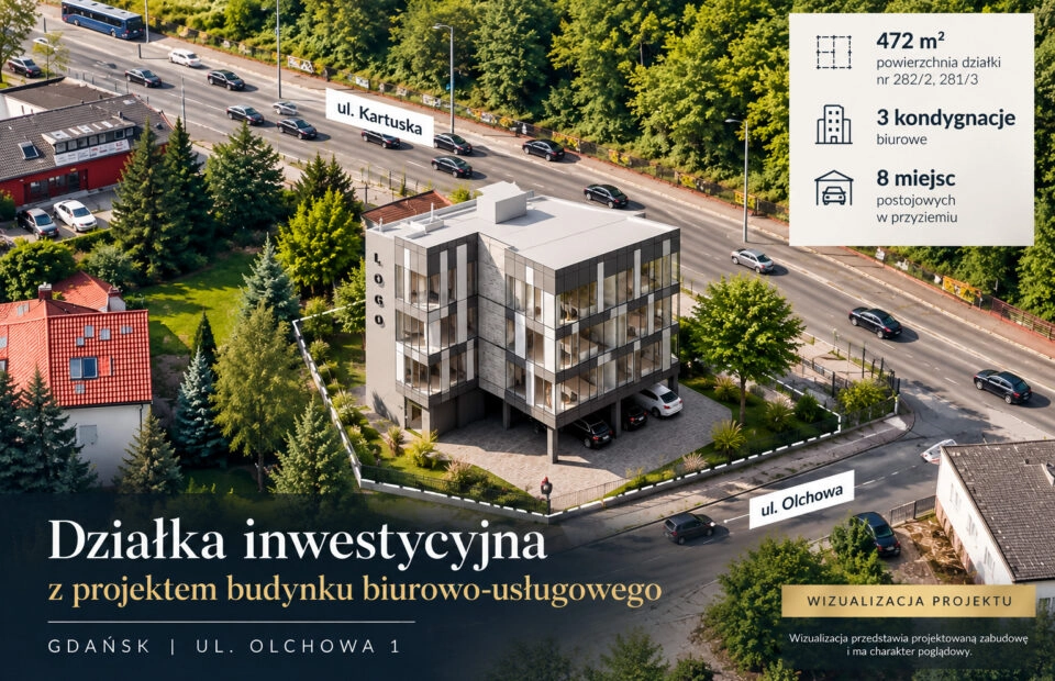 Gdańsk | Działka pod usługi i biura | 472 m²