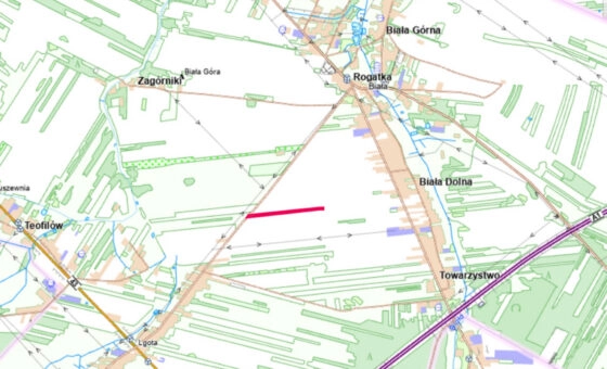 Działka rolna lub pod inwestycję 8790 m²