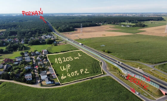 działka z planem pod U/P, przy S11