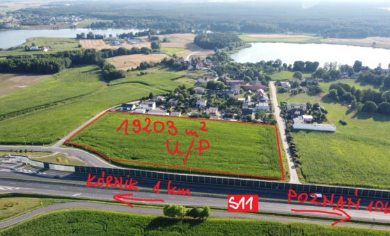 działka z planem pod U/P, przy S11