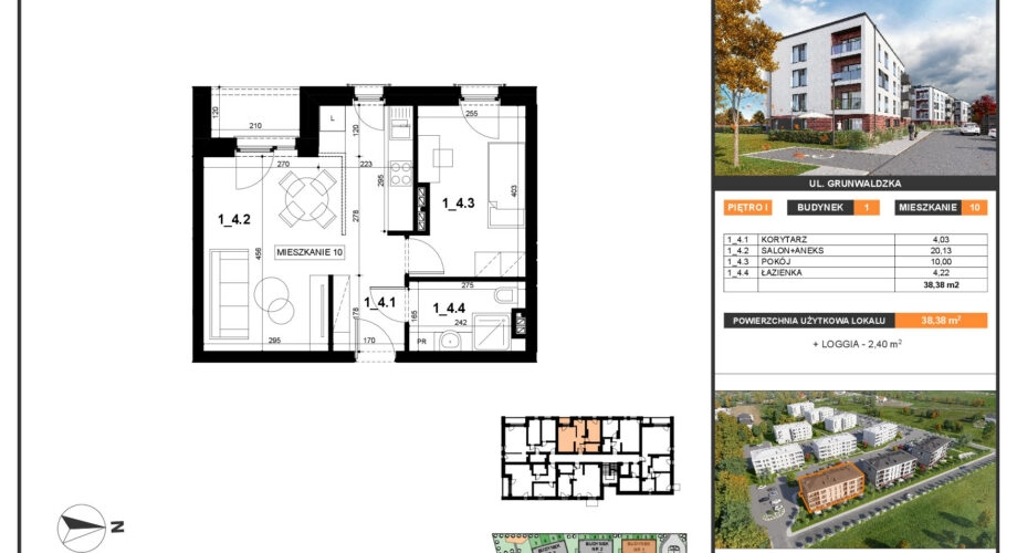 2 wygodne pokoje, balkon, parking
