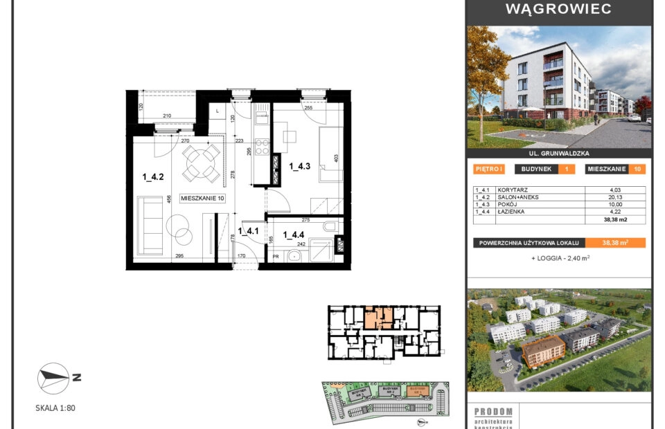 2 wygodne pokoje, balkon, parking