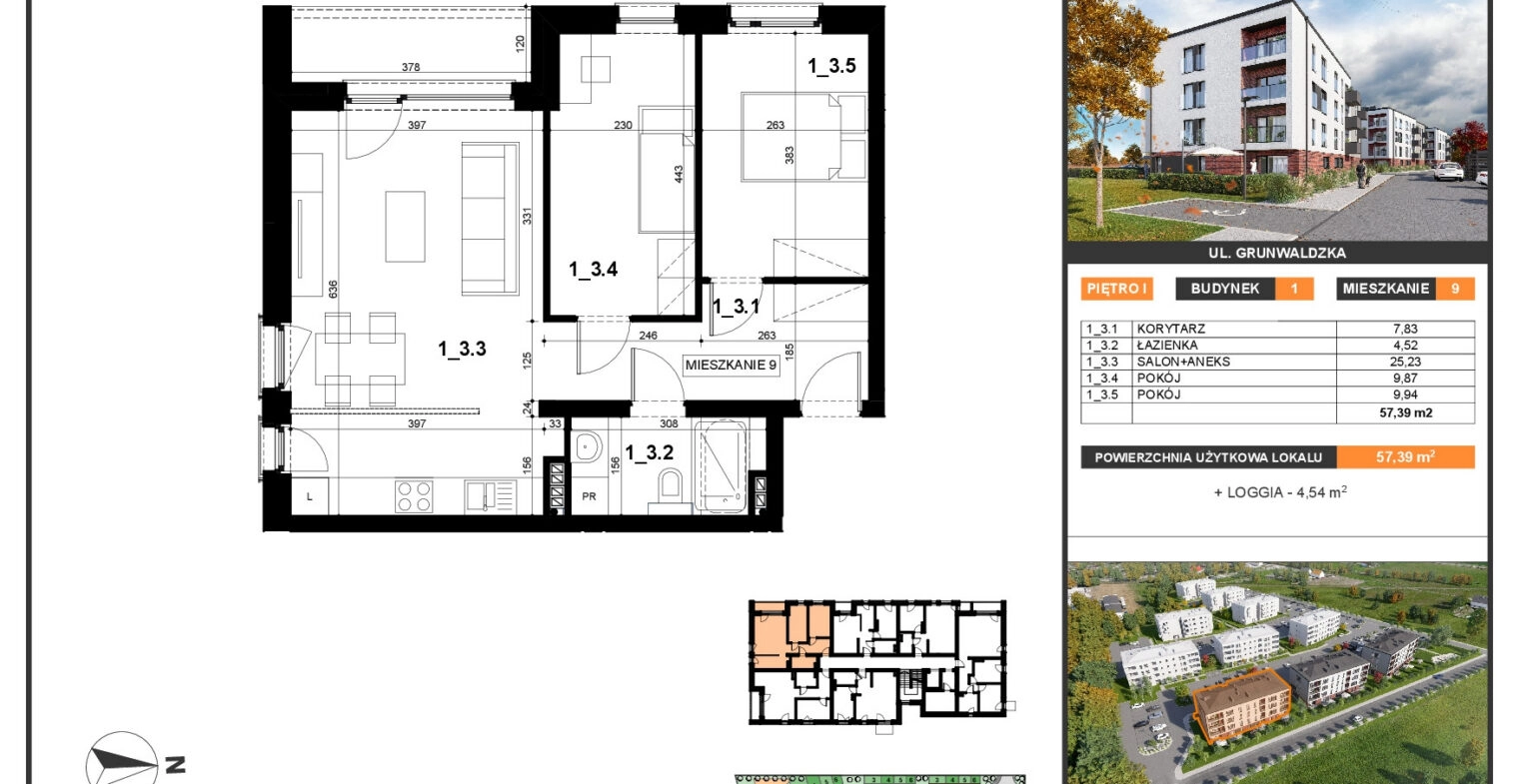 2 wygodne pokoje, balkon, parking