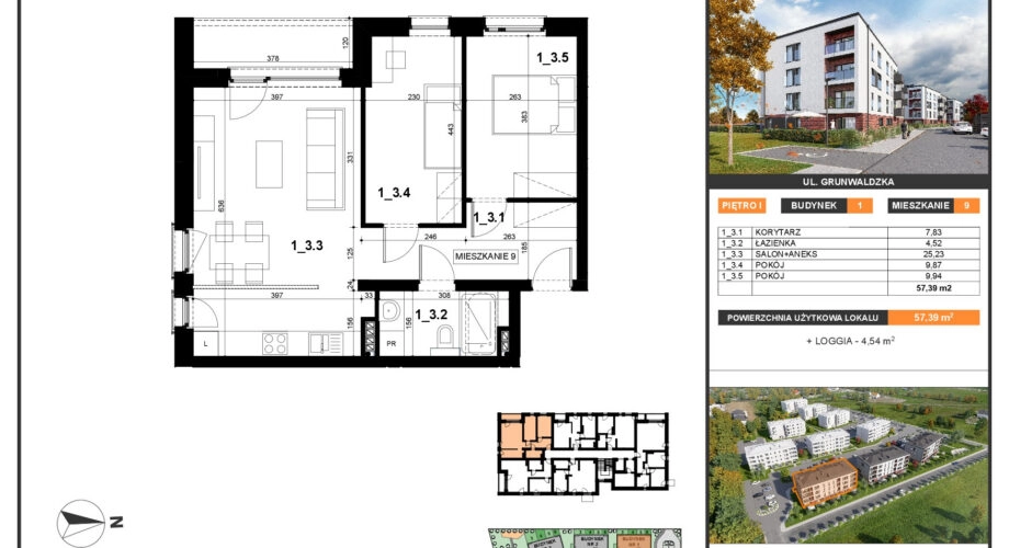 2 wygodne pokoje, balkon, parking