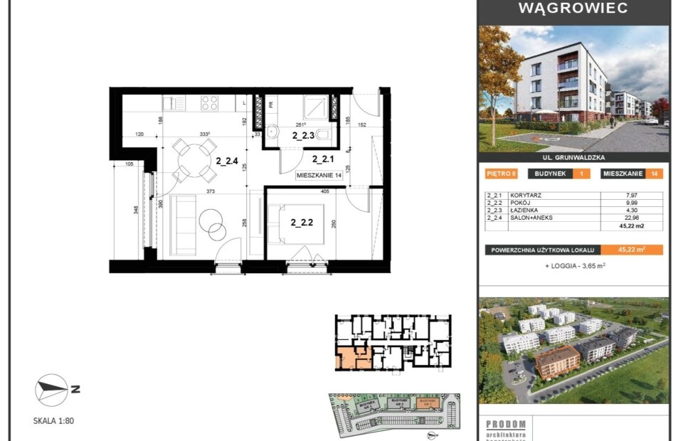 2 wygodne pokoje, balkon, parking