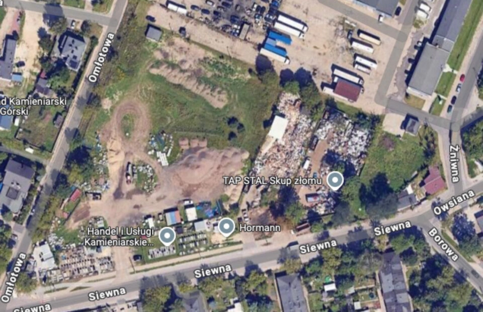 Łódź, Siewna - do wyn. ogrodzony teren 10.000 m2