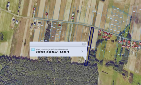 Na sprzedaż działka budowlana–Waki, gm. Kościelec