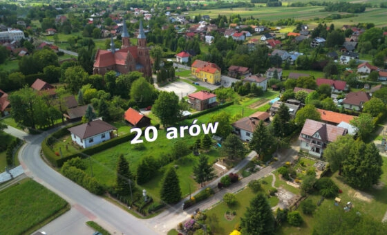 Działka budowlana w centrum Odrzykonia - 20 arów