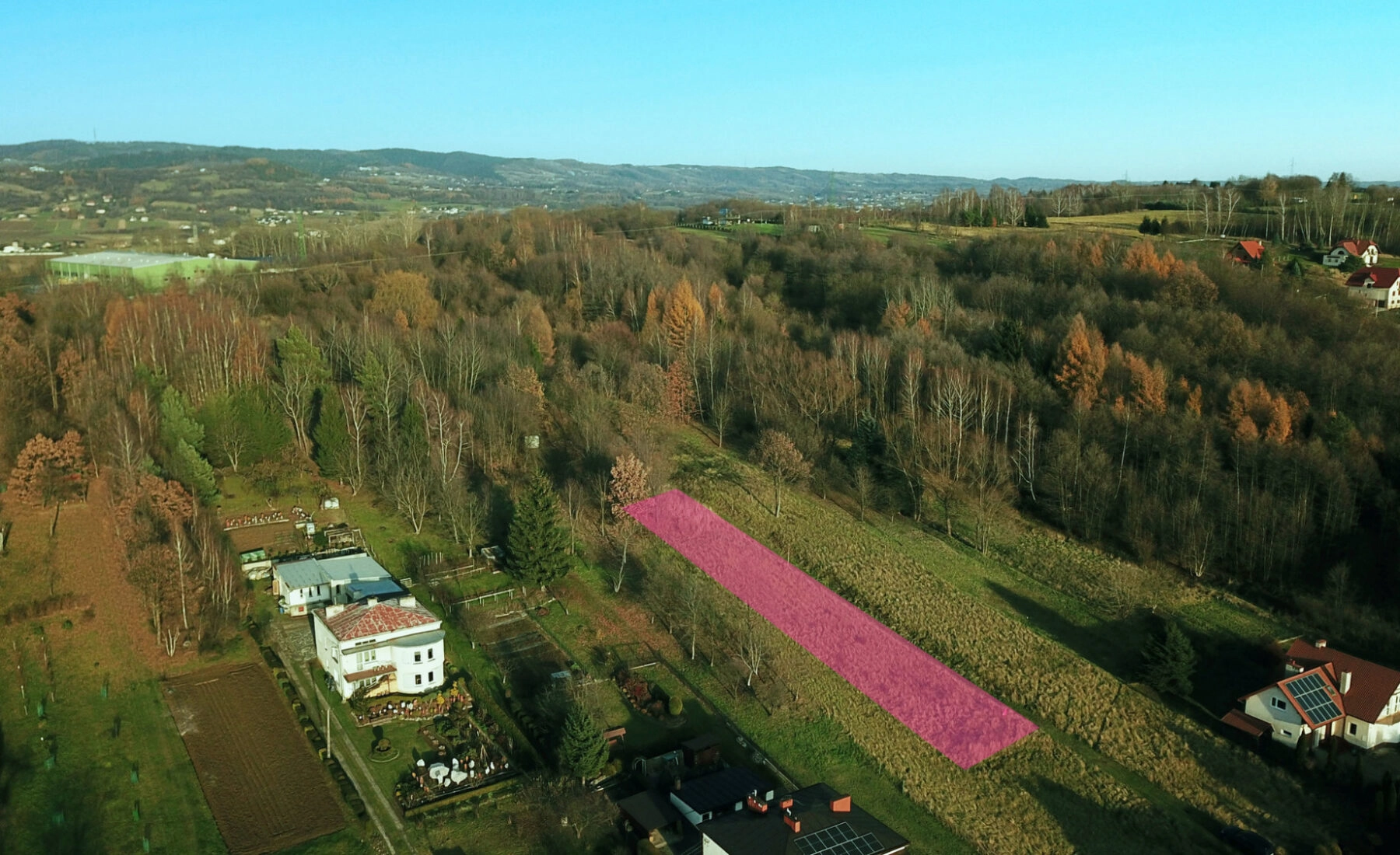 Rekreacyjna działka w Krośnie, Białobrzegi.