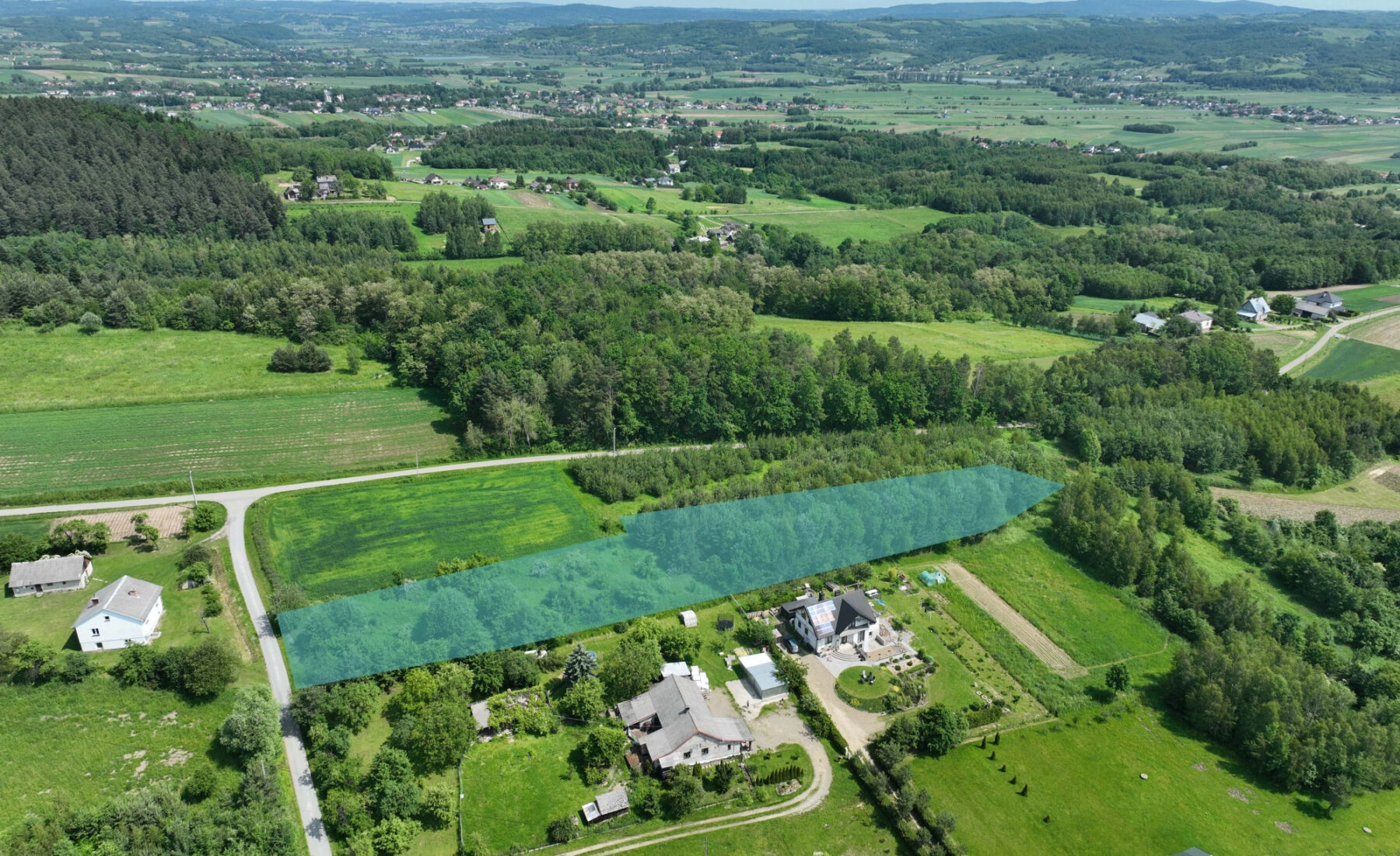 Widokowa działka w Ujeździe