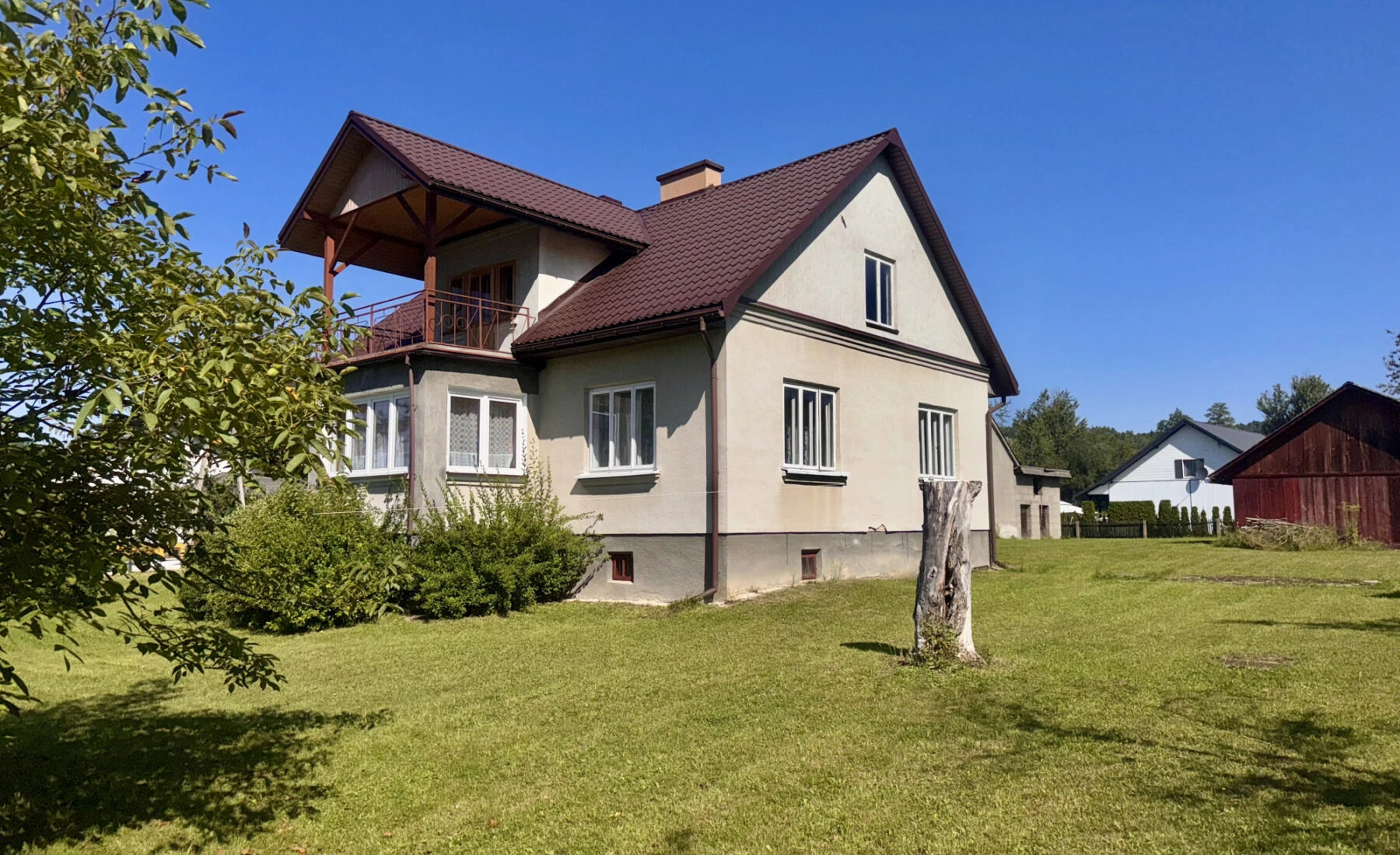 Dom jednorodzinny w Malinówce, powiat brzozowski