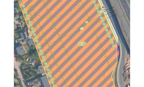 działka usługowa przy S11, Kórnik