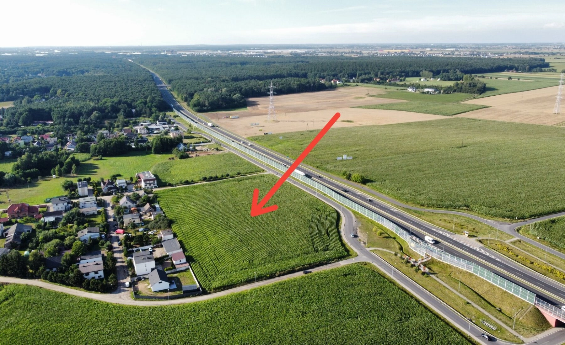 działka usługowa przy S11, Kórnik