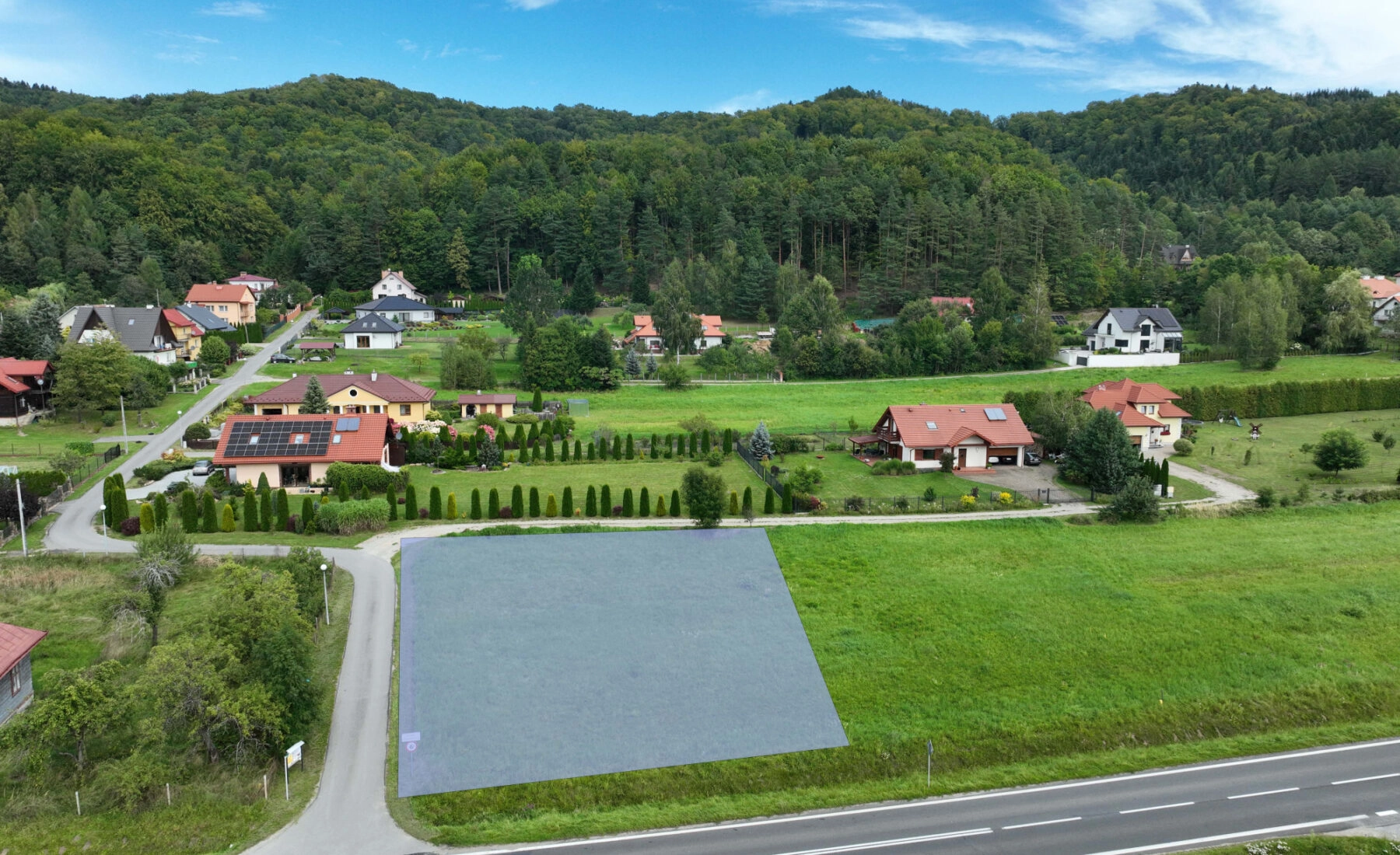 Działka rolno-budowlana 1198 m² – Bykowce