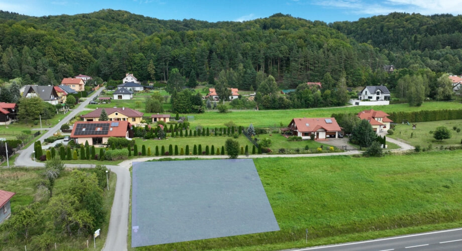 Działka rolno-budowlana 1198 m² – Bykowce