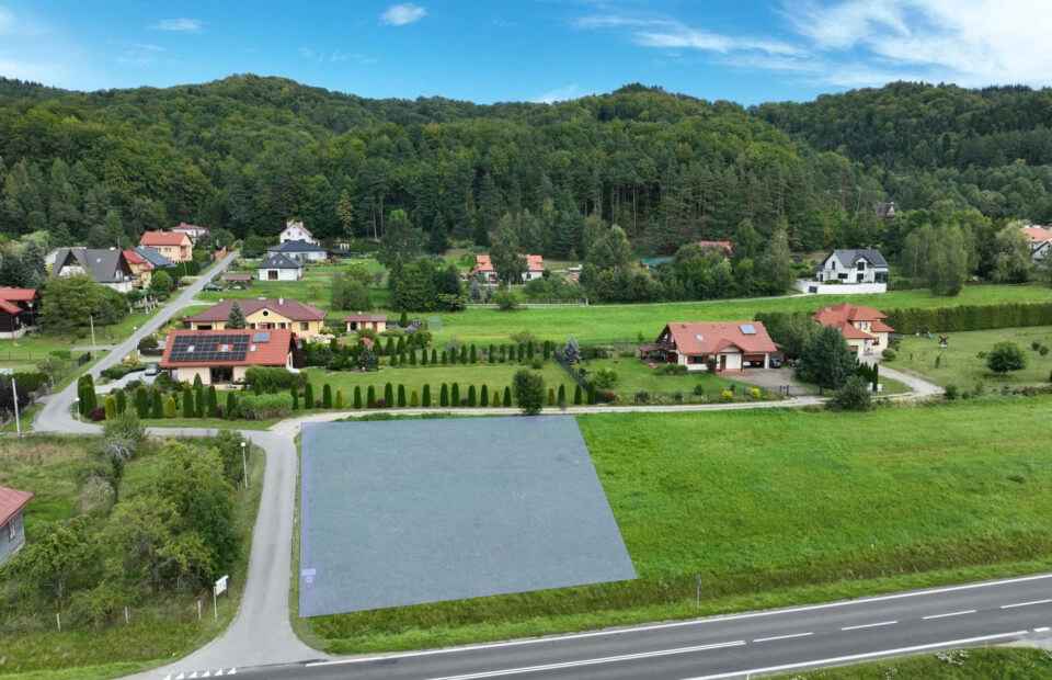 Działka rolno-budowlana 1198 m² – Bykowce