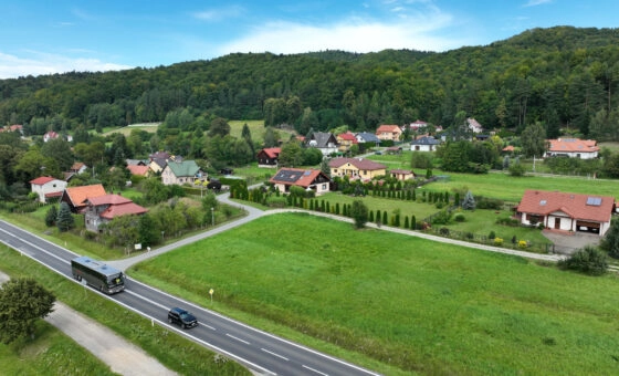 Działka rolno-budowlana 1198 m² – Bykowce