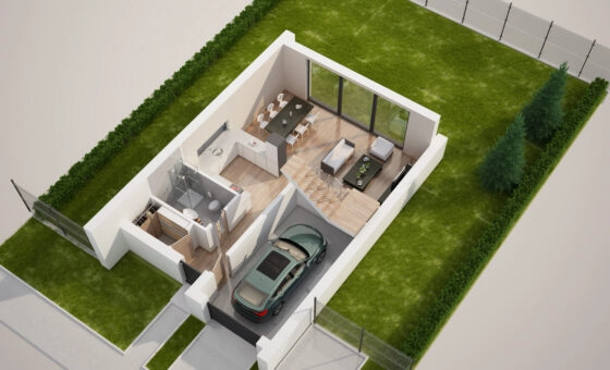 Kraków nowy dom wolnostojący z ogródkiem