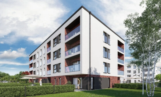 Mieszkanie 2 pokojowe 38,57 m2 z ogródkiem