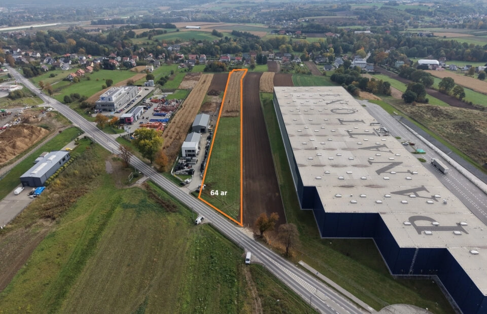 Twoja firma w Zakrzowie działka 64 ary pod usługi