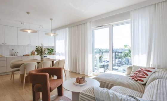 Rodzinny apartament z 4 pokojami i 2 łazienkami