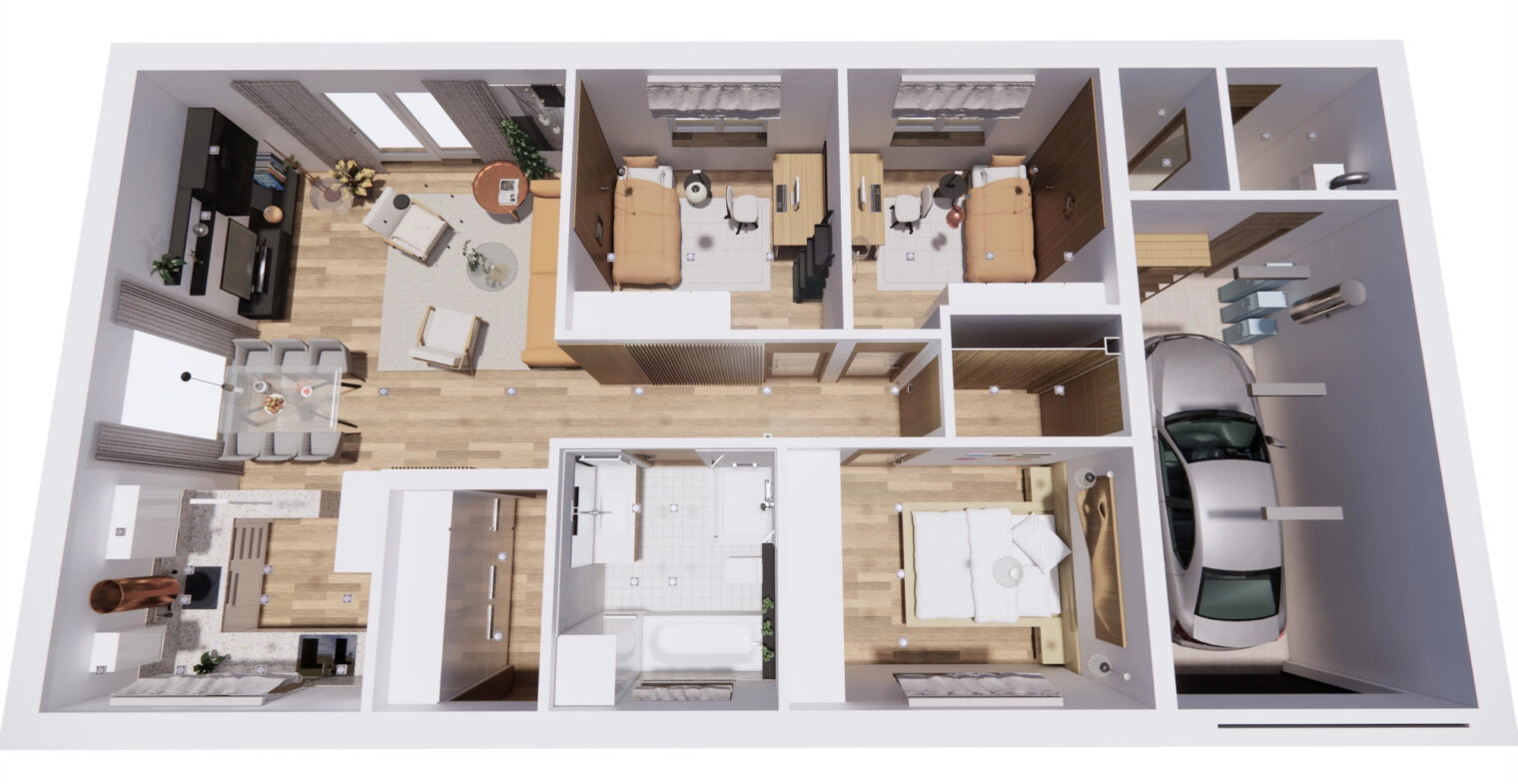 Dom z garażem i pompą ciepła -  Wiekowo