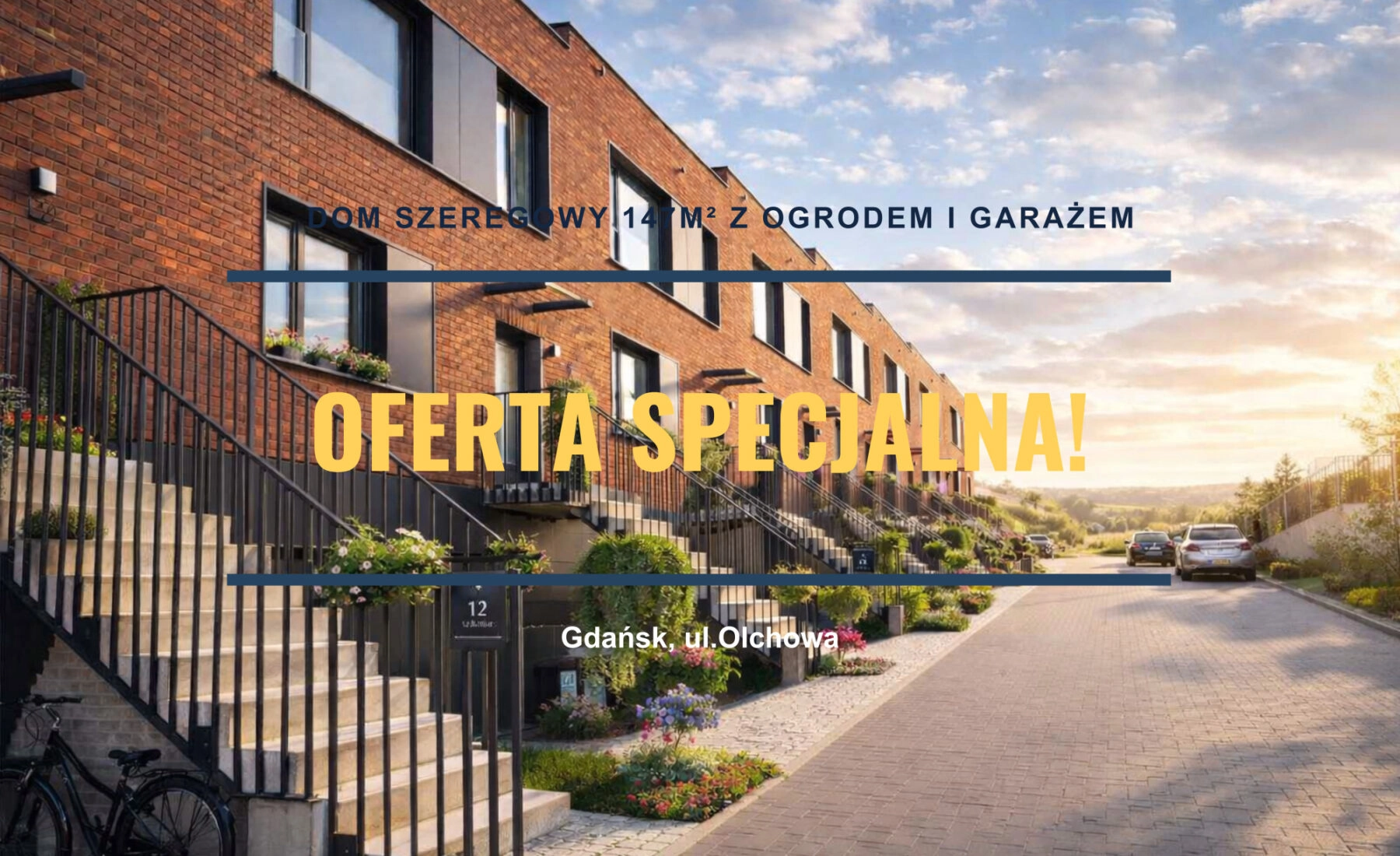 Gdańsk |dom szeregowy 147m² z ogrodem i garażem