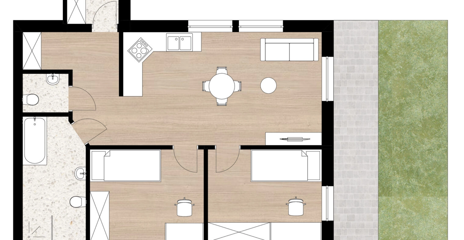 Mieszkanie 60 m² z ogrodem I Kraśnica k. Goliny
