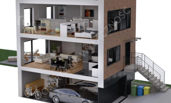 Gdańsk |dom szeregowy 147m² z ogrodem i garażem