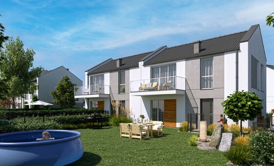 Nowoczesny dom 69,44m2 z ogródkiem i poddaszem!