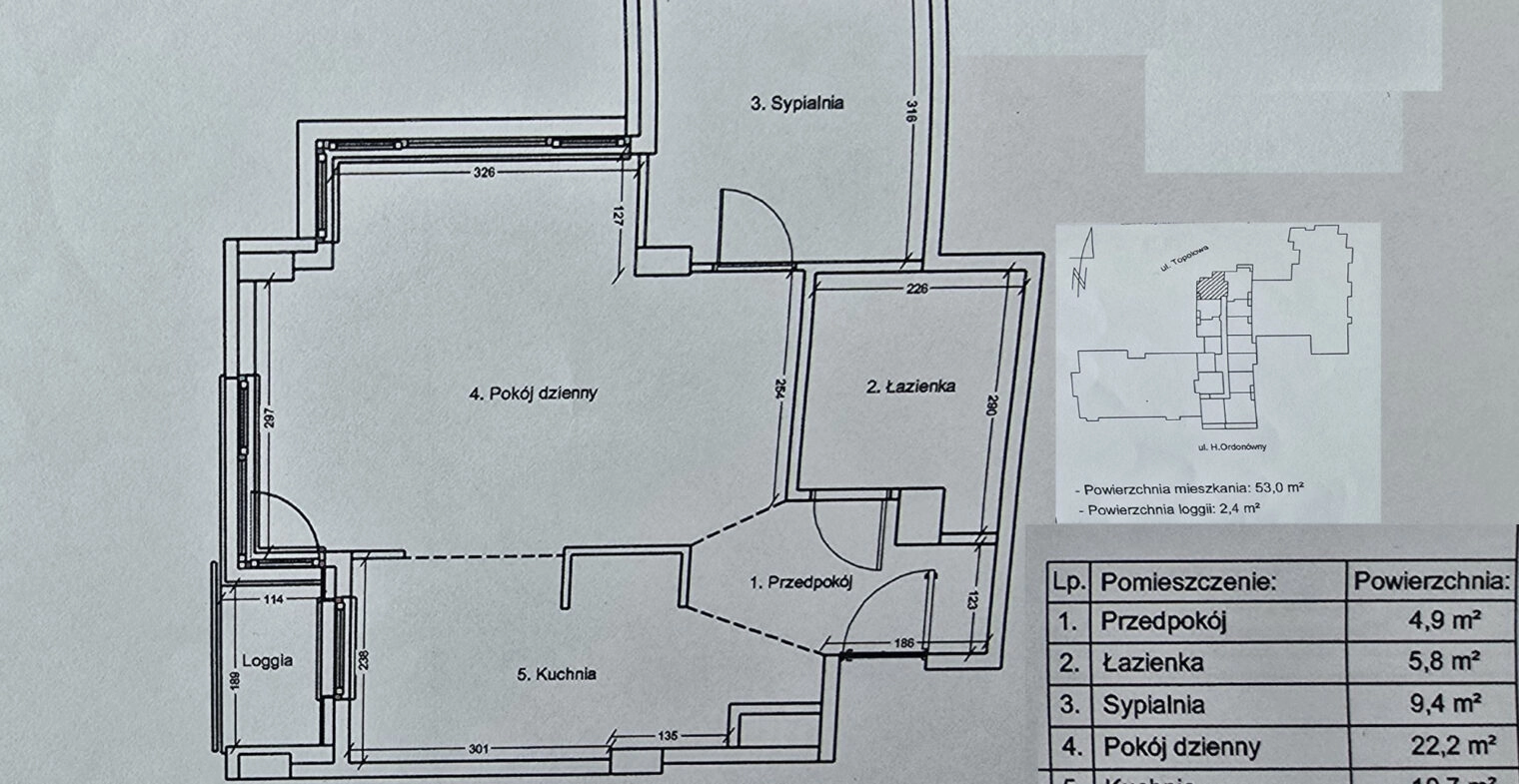 2 pokoje + balkon + miejsce parkingowe + komórka