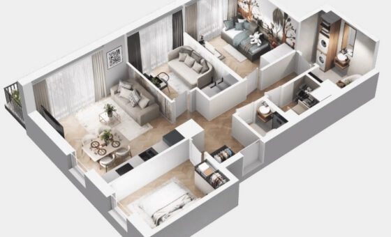 Ponadprzeciętne mieszkanie w nowoczesnym osiedlu