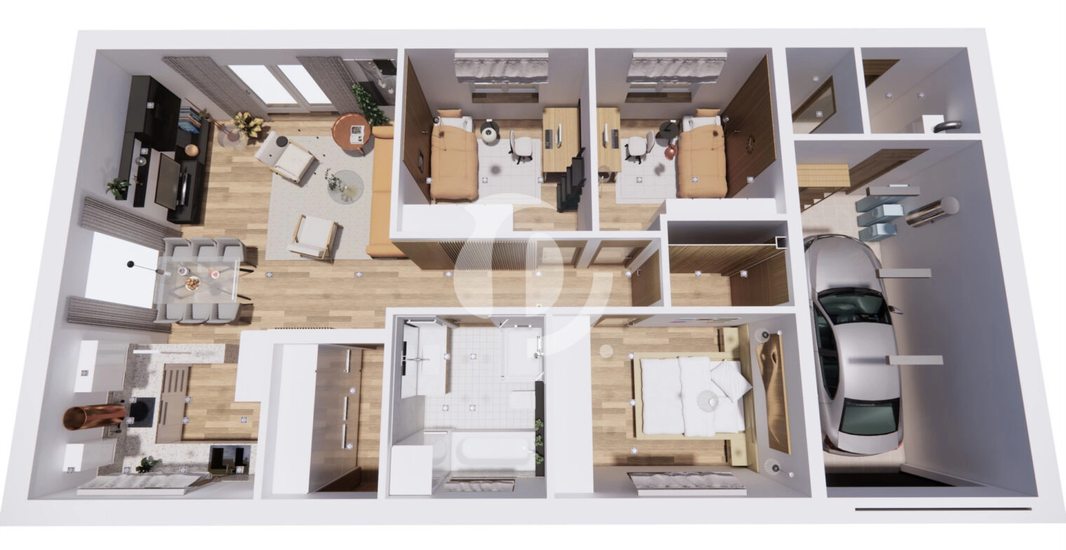 Dom z garażem i pompą ciepła -  Wiekowo