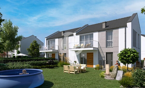 Nowoczesny dom 69,44m2 z ogródkiem i poddaszem!