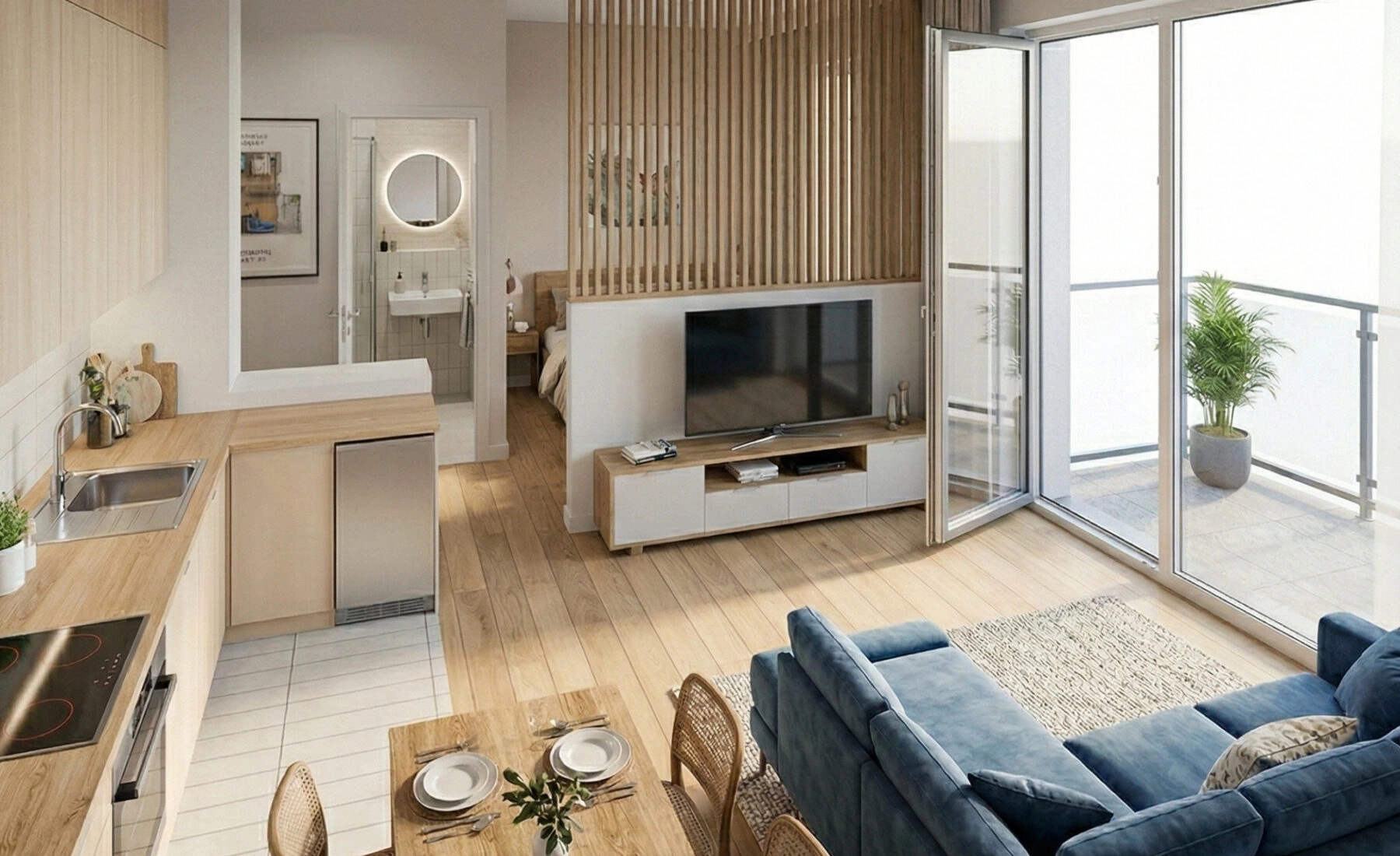 super cena balkon pełna infrastruktura