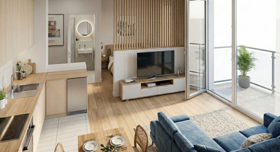 super cena balkon pełna infrastruktura