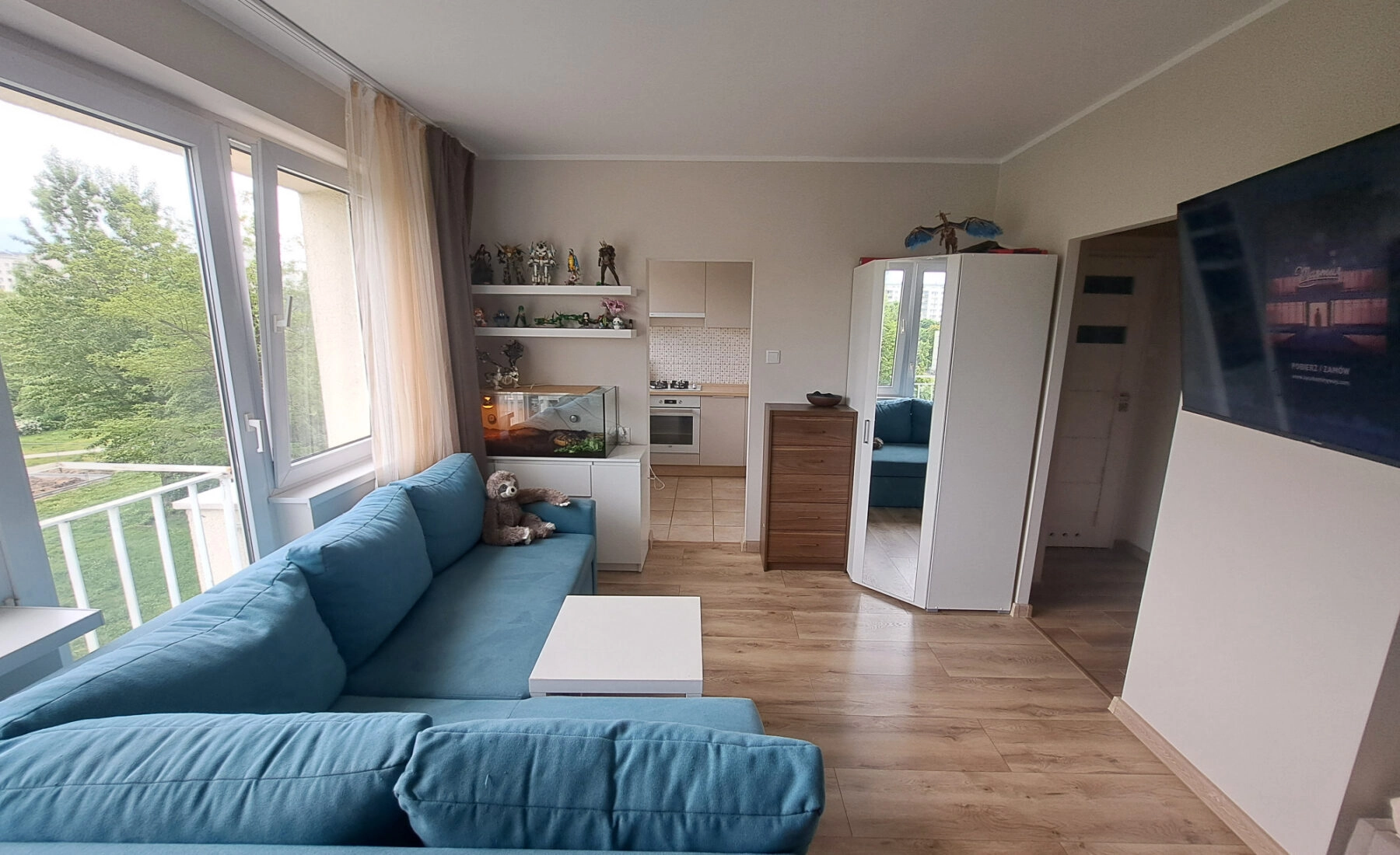 kawalerka 30,90m2 z osobną widną kuchnią! piwnica