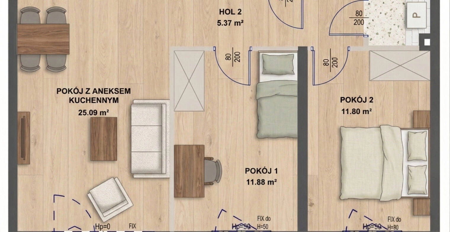 gotowe 3 pokoje nowoczesne osiedle Gdynia