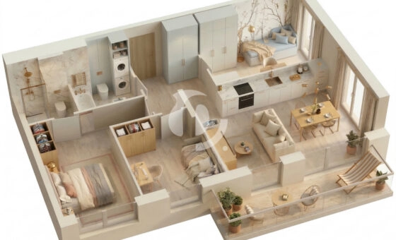 Duże 4 pokoje 71,5 m² narożne zachód natura