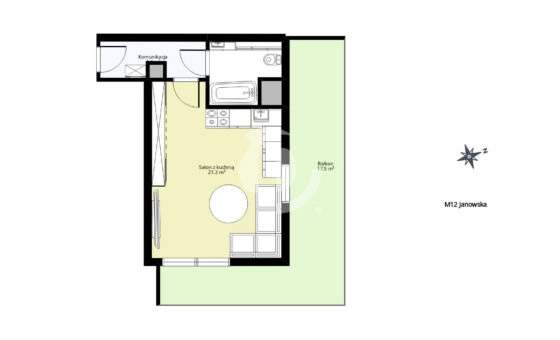 Kawalerka na kameralnym osiedlu Gdynia Cisowa
