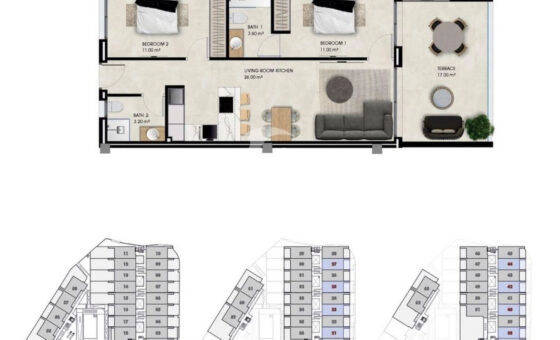 La Marina, Costa Blanca - nowy apartament 72 m2