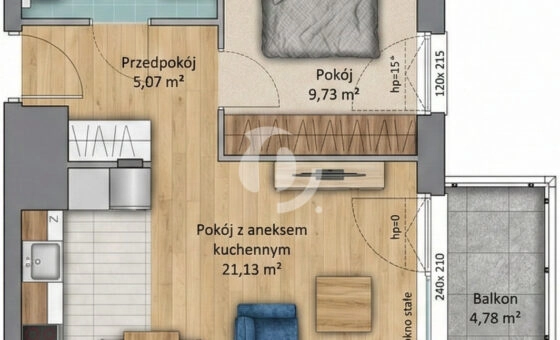 super cena balkon pełna infrastruktura