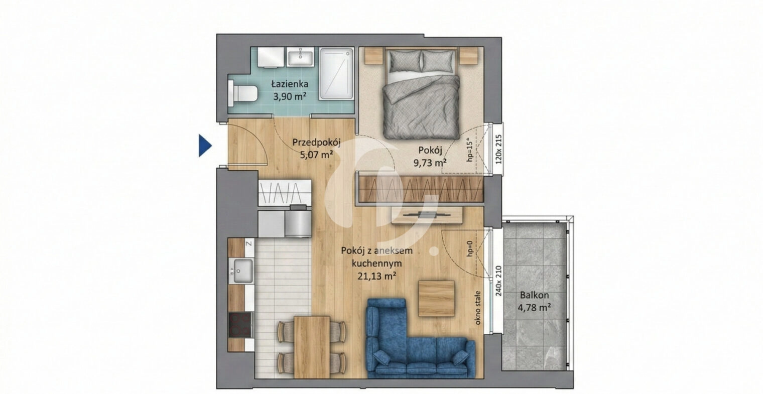 super cena balkon pełna infrastruktura