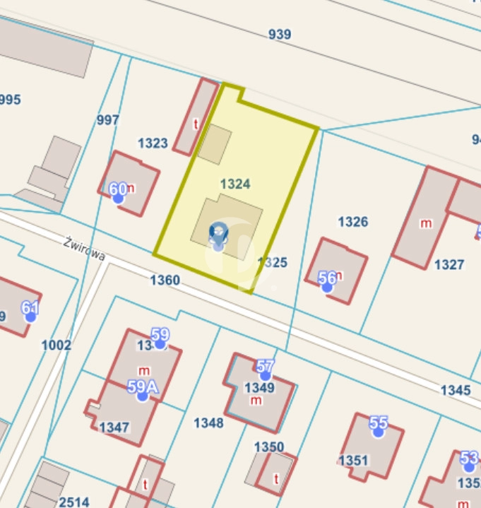 Dom na działce blisko SKM