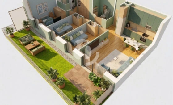 Piękny apartament zachód ogród 34m2