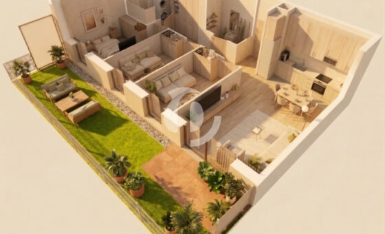 Piękny apartament zachód ogród 34m2