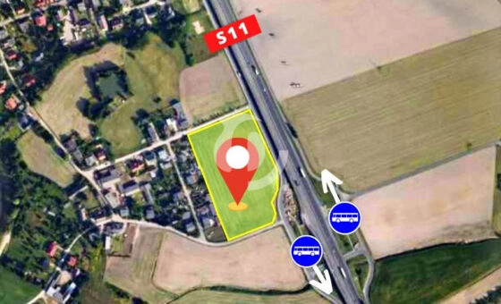 działka usługowa przy S11, Kórnik